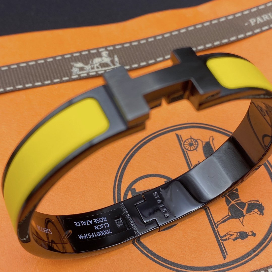 ¡®Dream¡¯CLIC HM SO BLACK YELLOW BRACELET