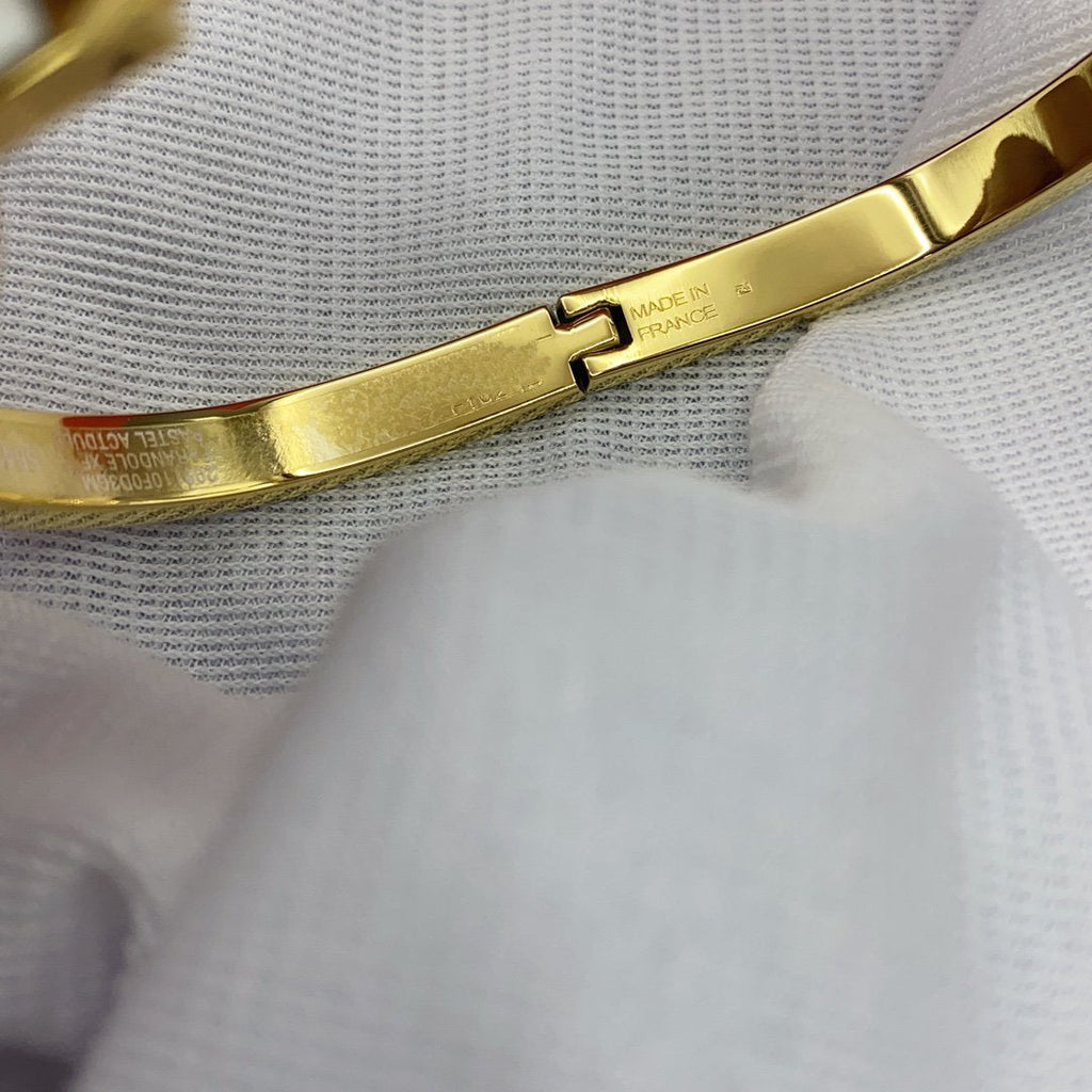 Klassisches "Dream"-Emaille-Armband in Weiß, 8 mm