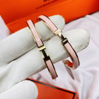 „Dream“ KLASSISCHES HM KLICK ROSA 8MM EMAILLE-ARMBAND