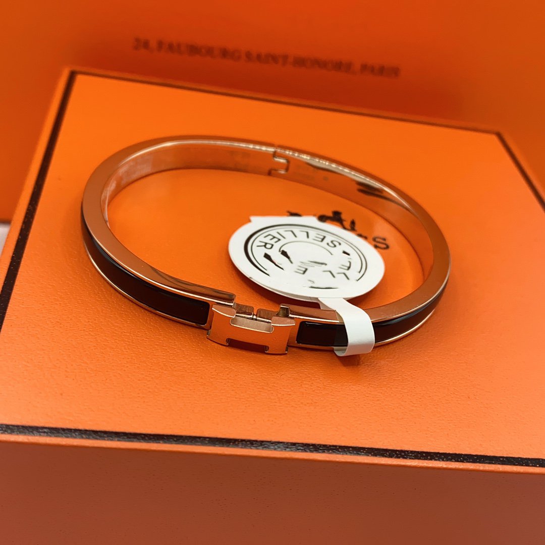 ¡®Dream¡¯CLASSIC HM CLIC BLACK 8MM ENAMEL BRACELET