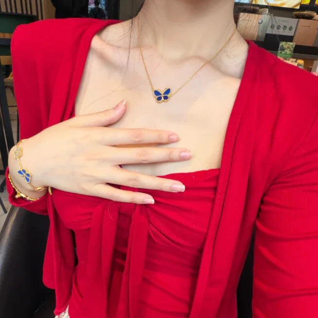 [Dream JURI] 2026 NEW LUCKY BUTTERFLY 1 MOTIFS NECKLACE