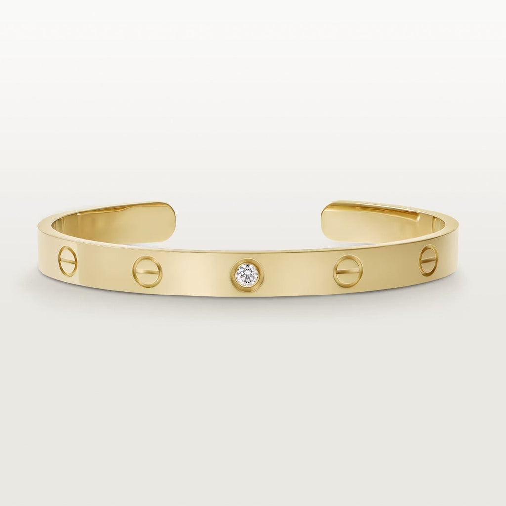 „Dream“ LOVE ARMREIF 6,1 MM 1 DIAMANT OFFEN