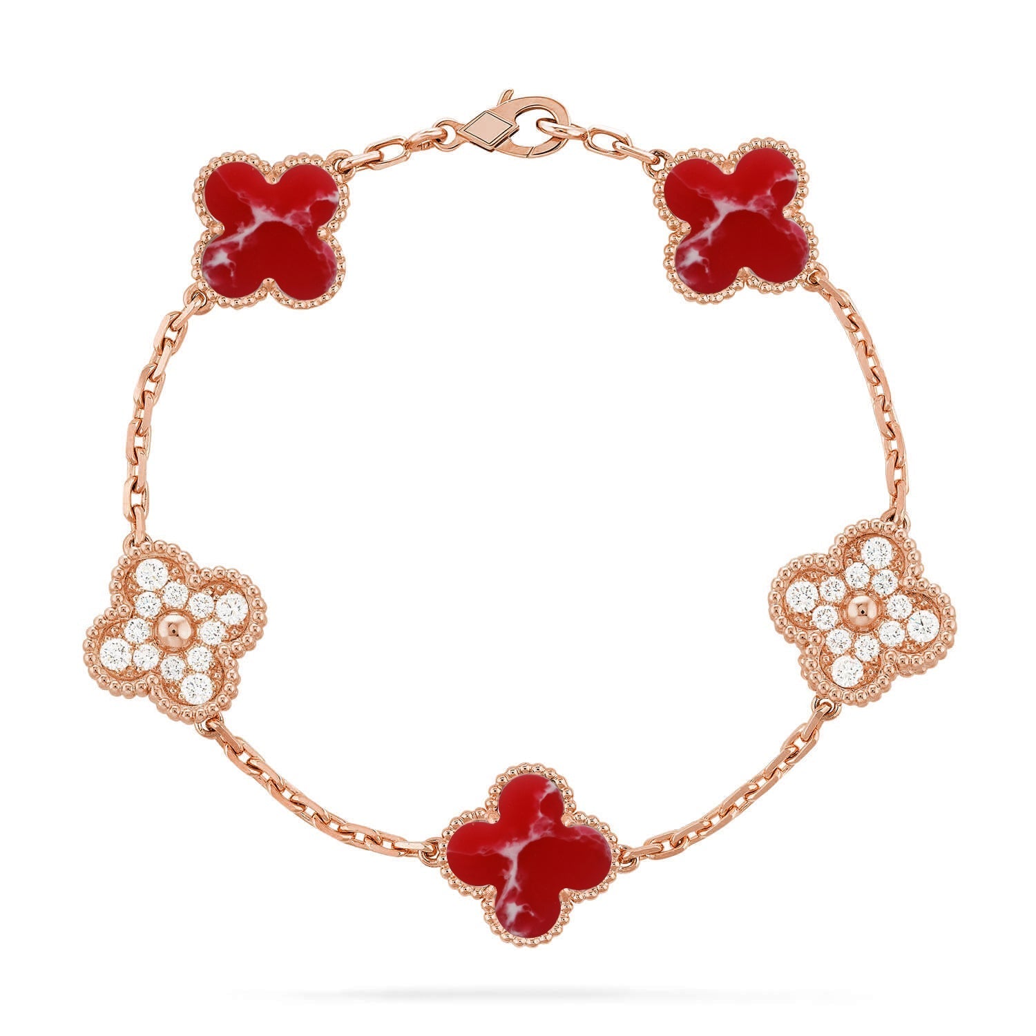 [Dream]Neue CLOVER 5 MOTIV ROTES MUSTER ARMBAND KOLLEKTION