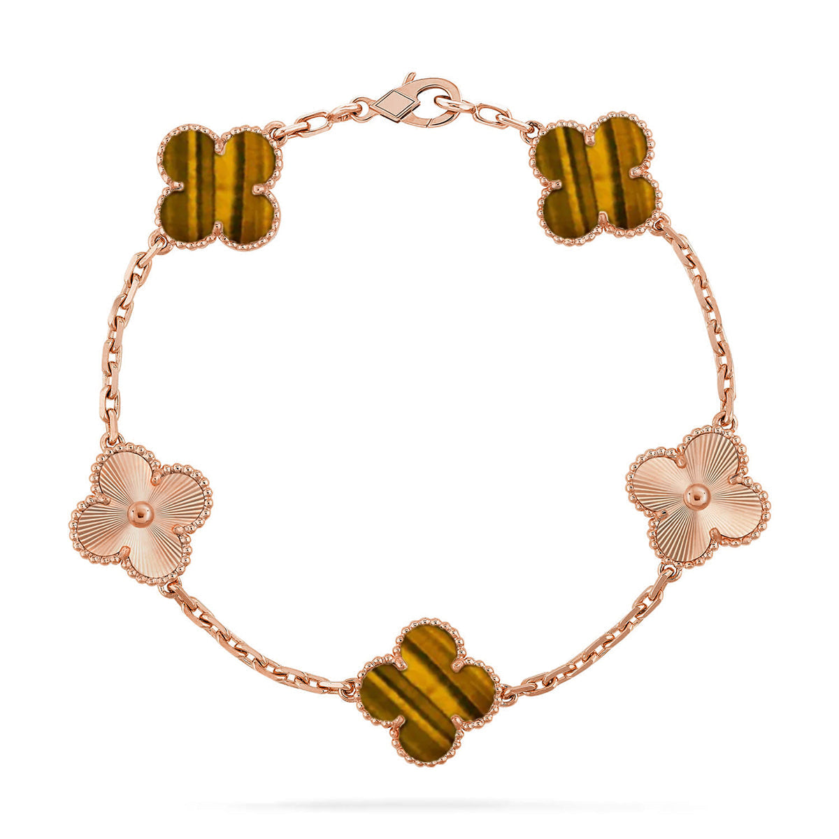 [Dream]Neue CLOVER 5 MOTIFS TIGER EYE ARMBAND-KOLLEKTION
