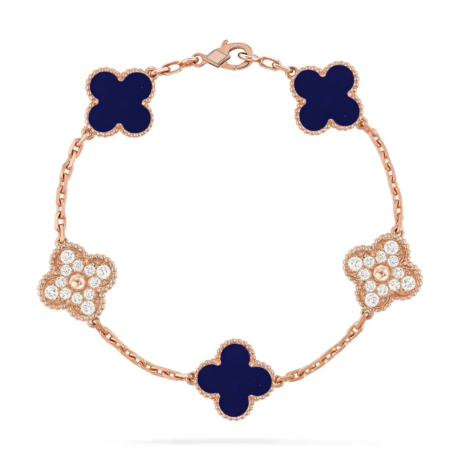 [Dream]Neue CLOVER 5 MOTIF LAPIS LAZULI ARMBAND KOLLEKTION