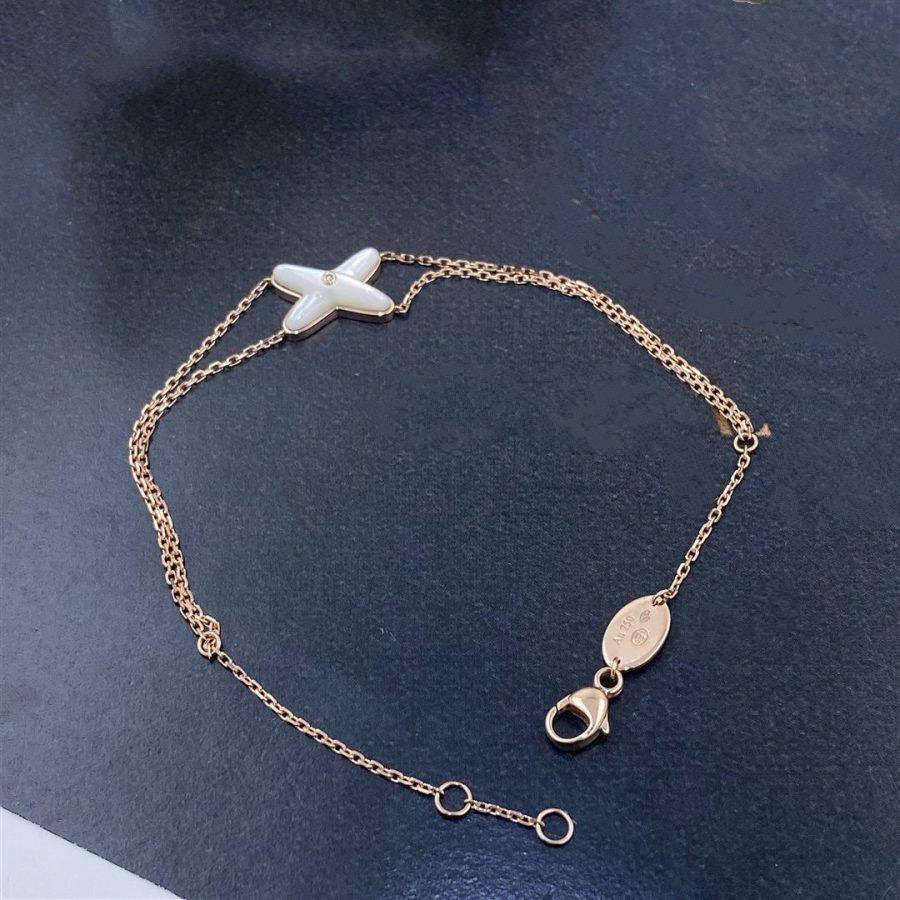 ¡®Dream¡¯JEUX BRACELET WHITE MOP PINK GOLD 1 DIAMOND