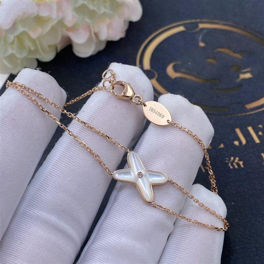 ¡®Dream¡¯JEUX BRACELET WHITE MOP PINK GOLD 1 DIAMOND