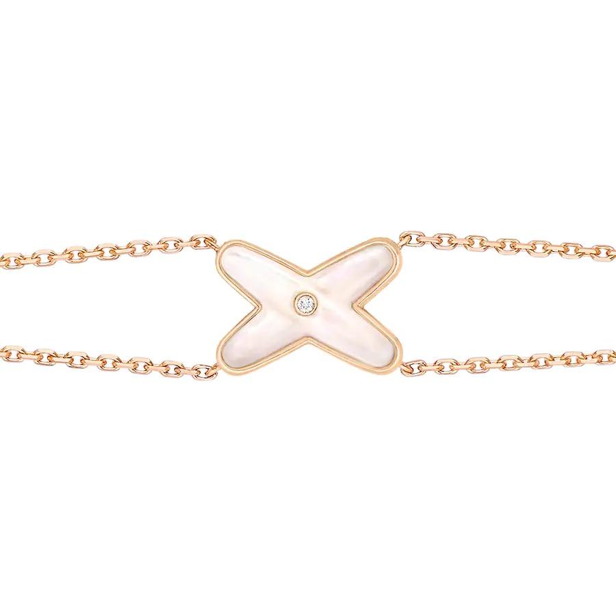 ¡®Dream¡¯JEUX BRACELET WHITE MOP PINK GOLD 1 DIAMOND