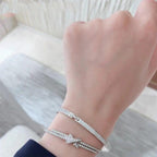 „Traum“-ARMBAND-SET AUS SILBER UND DIAMANTEN
