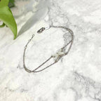 ¡®Dream¡¯JEUX BRACELET WHITE MOP SILVER 1 DIAMOND
