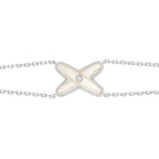 ¡®Dream¡¯JEUX BRACELET WHITE MOP SILVER 1 DIAMOND