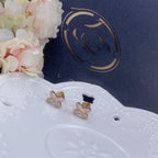 ¡®Dream¡¯JEUX DE PINK GOLD DIAMOND EARRINGS