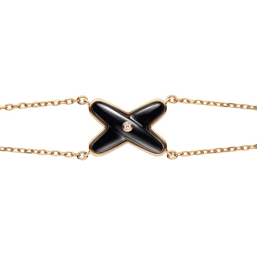 ¡®Dream¡¯JEUX BRACELET ONYX PINK GOLD 1 DIAMOND