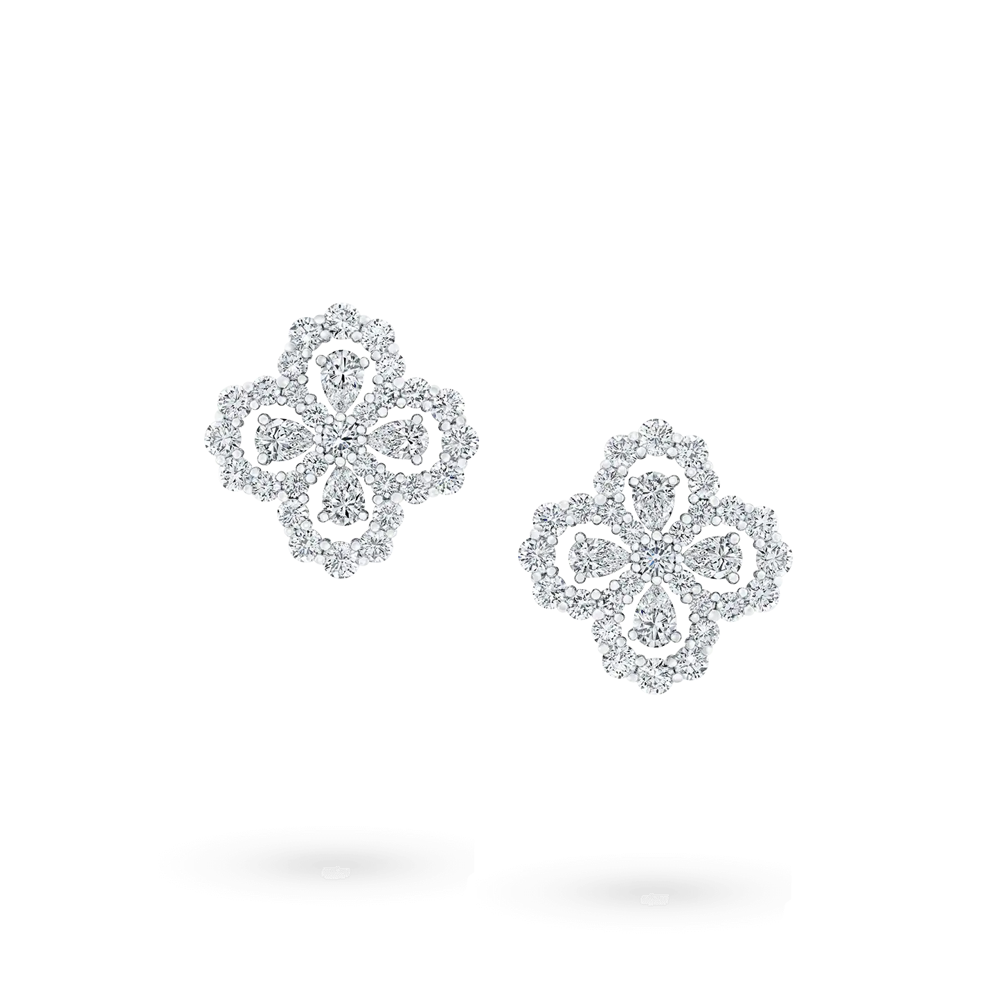 „Dream“-Ohrringe, vollflächiges Motiv mit Diamanten, 16 mm