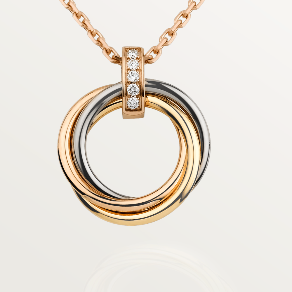„Dream“-TRINITY-Halskette GOLD DIAMANTEN