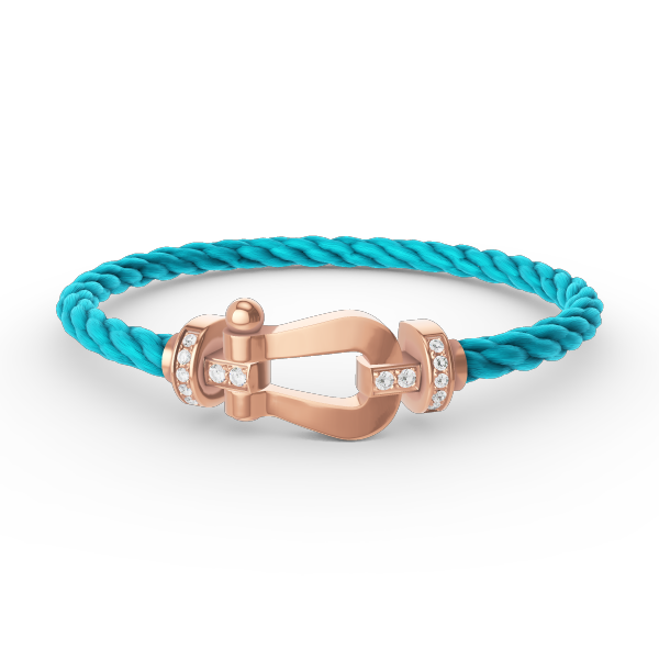 ¡®Dream¡¯FORCE LARGE HORSESHOE HALF DIAMOND BRACELET ROSE GOLD