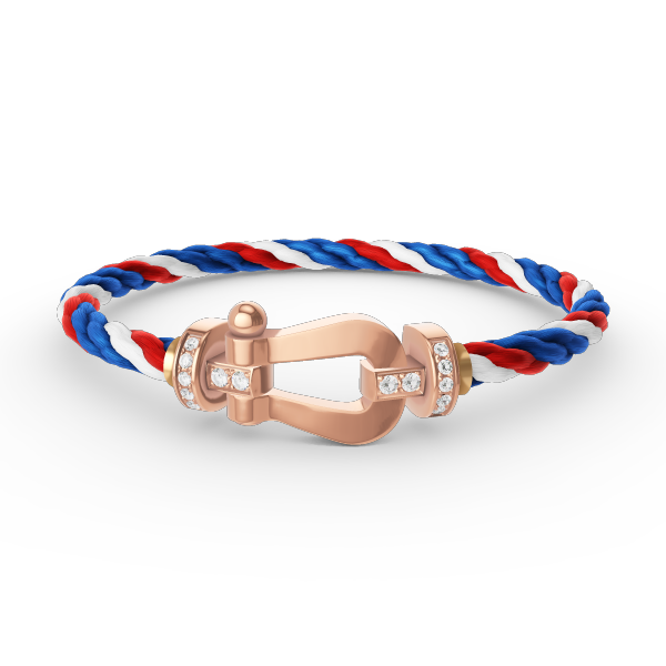 ¡®Dream¡¯FORCE LARGE HORSESHOE HALF DIAMOND BRACELET ROSE GOLD