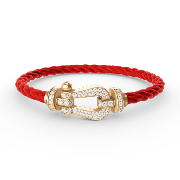 ¡®Dream¡¯FORCE LARGE HORSESHOE FULL DIAMOND BRACELET GOLD