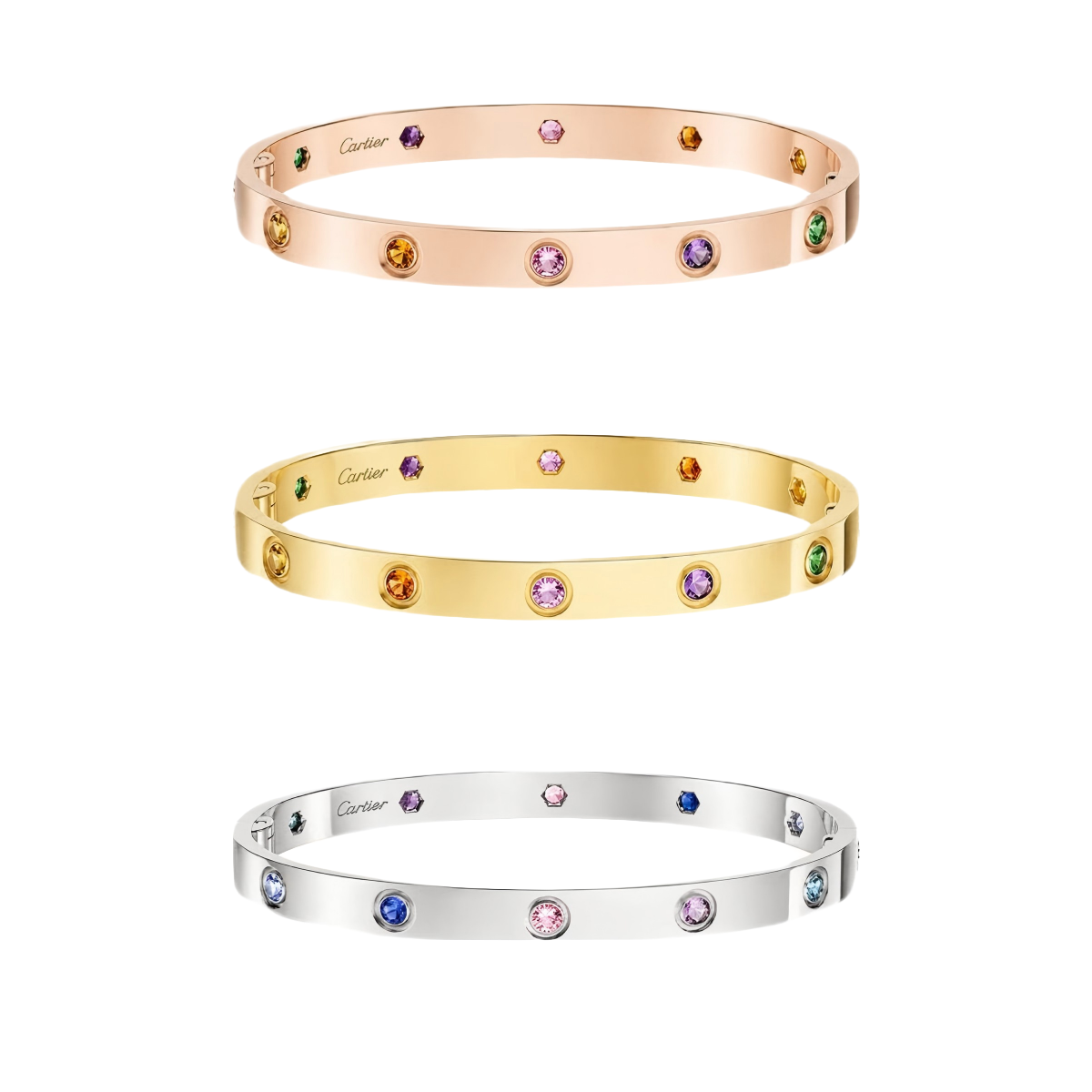 [Dream JURI]2026 RAINBOW LOVE BRACELET 6.1MM  10 DIAMONDS