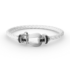 Armband "Dream"FORCE LARGE HORSESHOE aus Sterlingsilber mit schwarzen Diamanten