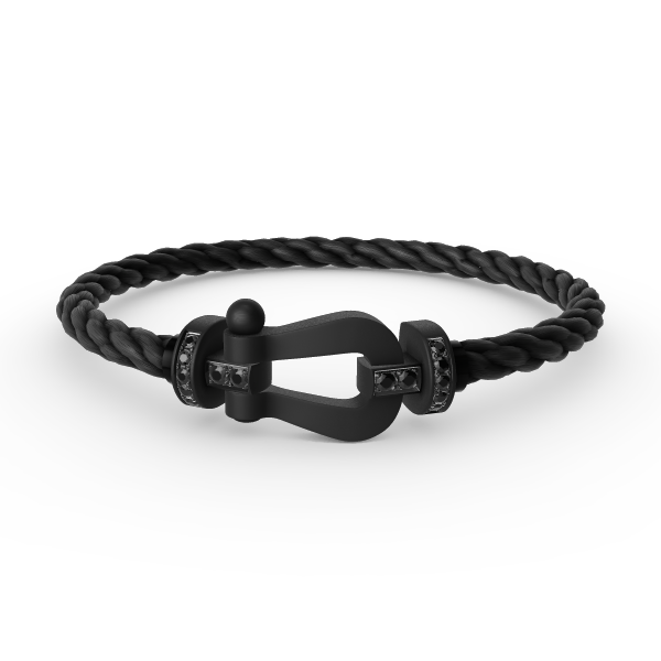 ¡®Dream¡¯FORCE GROSSE SERIE HUFEISEN SCHWARZES SAMURAI ARMBAND