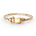 ¡®Dream¡¯FORCE LARGE HORSESHOE CLASP  METAL BRACELET