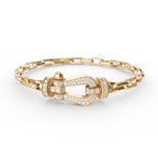 „Dream“-Metallarmband mit großem Hufeisenverschluss