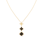 ¡®Dream¡¯STAR AND SUN ONYX PINK GOLD NECKLACE