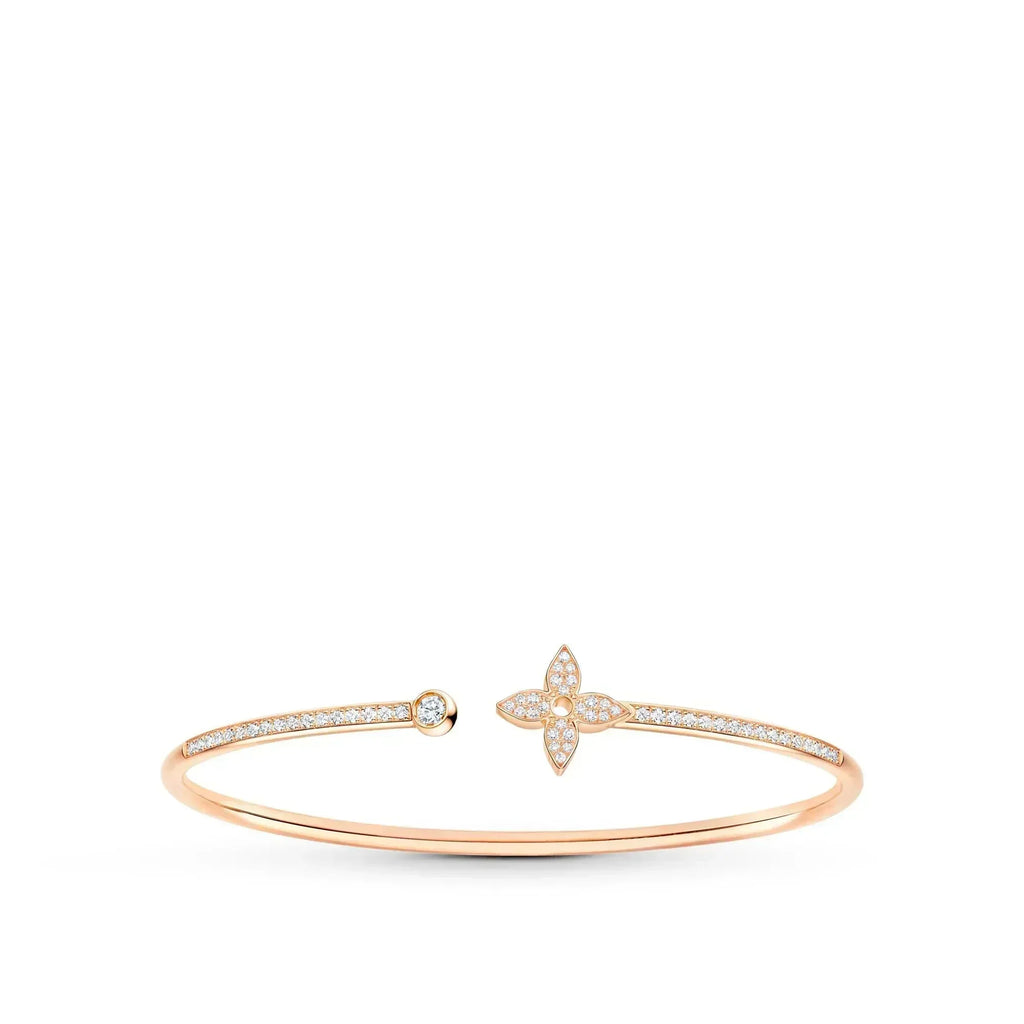 ¡®Dream¡¯IDYLLE PINK GOLD OPEN BRACELET DIAMOND PAVED
