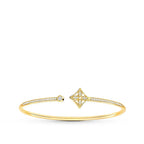 ¡®Dream¡¯IDYLLE GOLD OPEN BRACELET DIAMOND PAVED