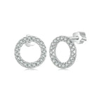 Forever Clear Moissanite Kreisrunde Ohrstecker