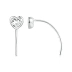 女性用可憐なシンプルハートピアス BSE1003