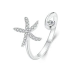 Einfacher Seestern Verstellbarer Ring
