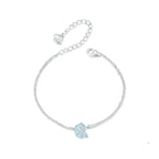 Blaue Muschel-Kettengliederarmbänder