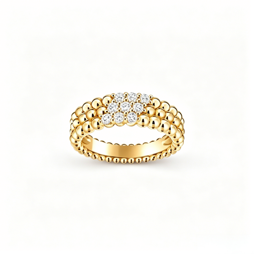 [Dream JURI] THREE-ROW DIAMOND RING