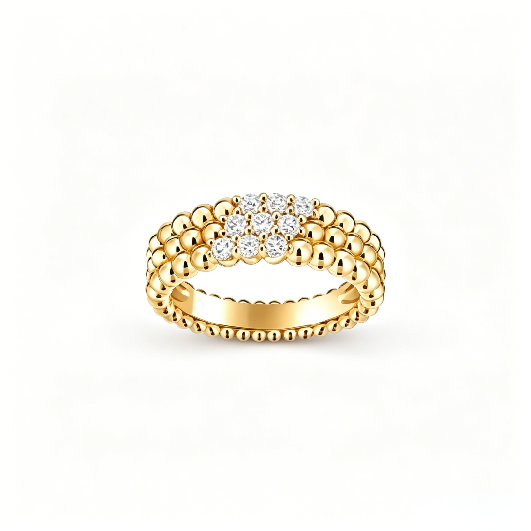 [Dream JURI] THREE-ROW DIAMOND RING