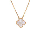 „Dream“CLOVER 15MM DIAMANT WEIß FRITILLARIA-HALSKETTE