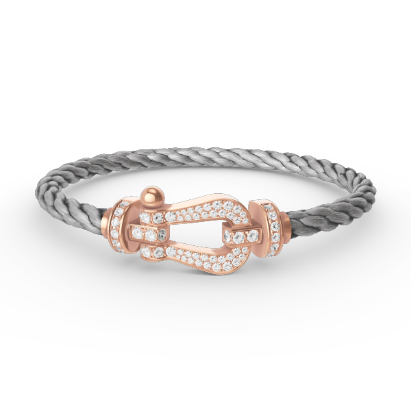 ¡®Dream¡¯FORCE LARGE HORSESHOE FULL DIAMOND BRACELET ROSE GOLD