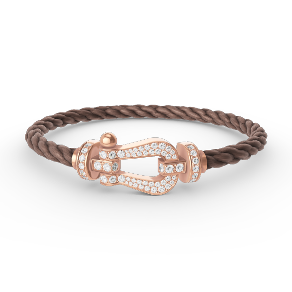 ¡®Dream¡¯FORCE LARGE HORSESHOE FULL DIAMOND BRACELET ROSE GOLD