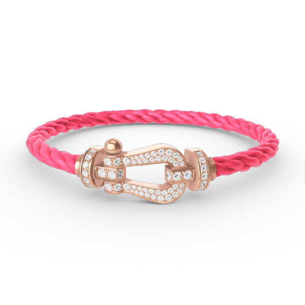 ¡®Dream¡¯FORCE LARGE HORSESHOE FULL DIAMOND BRACELET ROSE GOLD