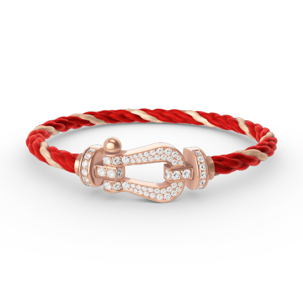 ¡®Dream¡¯FORCE LARGE HORSESHOE FULL DIAMOND BRACELET ROSE GOLD