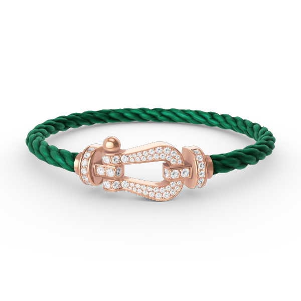 ¡®Dream¡¯FORCE LARGE HORSESHOE FULL DIAMOND BRACELET ROSE GOLD