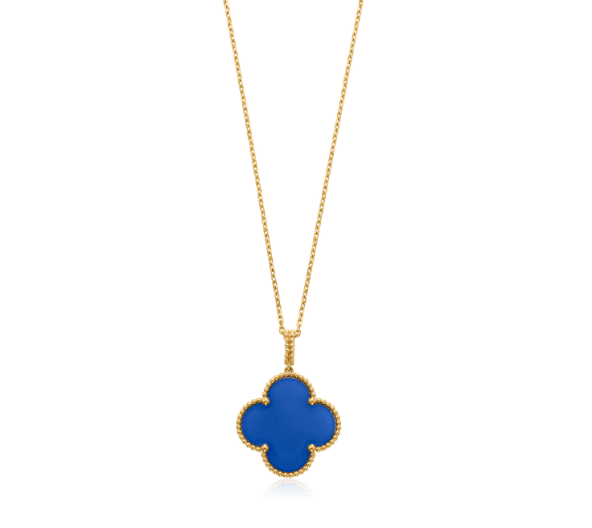 ¡®Dream¡¯CLOVER 25MM NECKLACE TURQUOISE ROSE GOLD