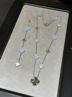 [夢] 25個の新しいクローバー 15モチーフ パープルカルセドニー