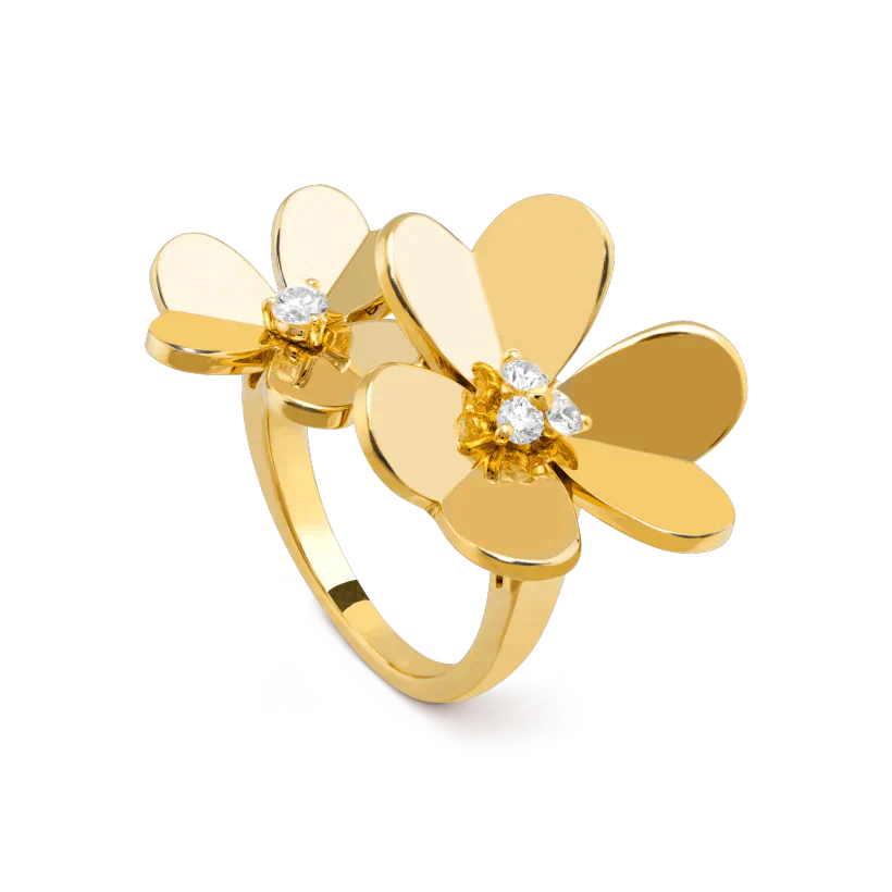 ¡®Dream¡¯CLOVER COMOS GOLDRING MIT DIAMANTEN