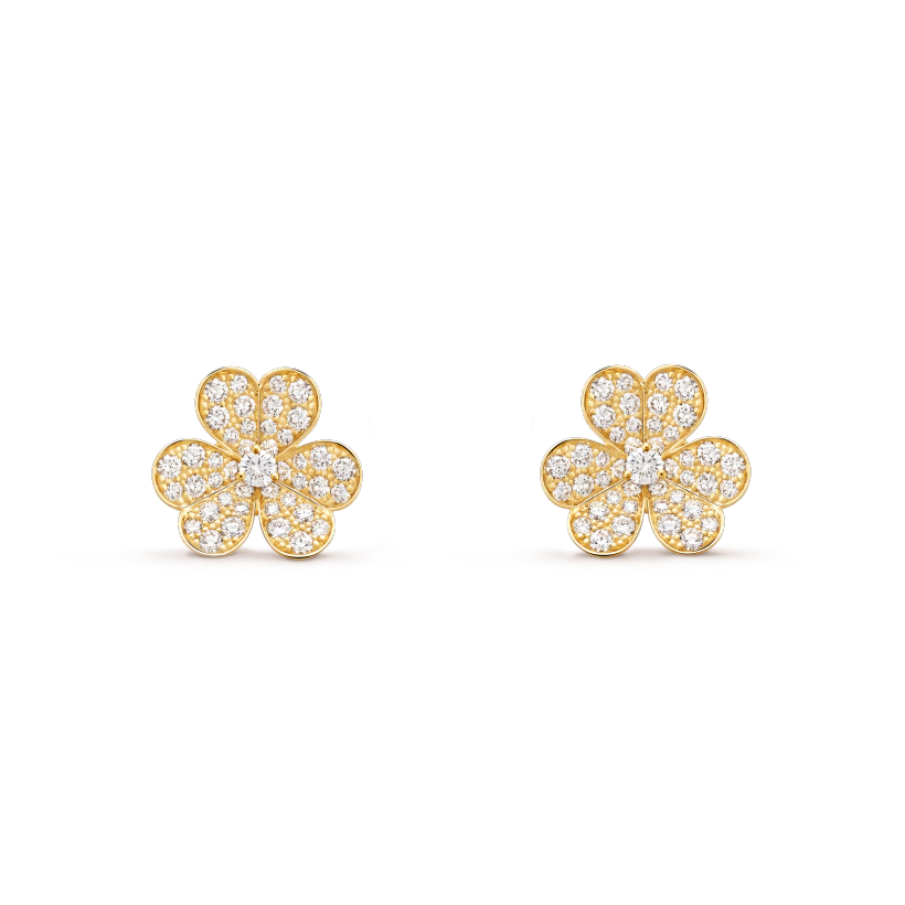 „Dream“ FRIVOLE GOLDBLUMEN-DIAMANT-OHRRINGE