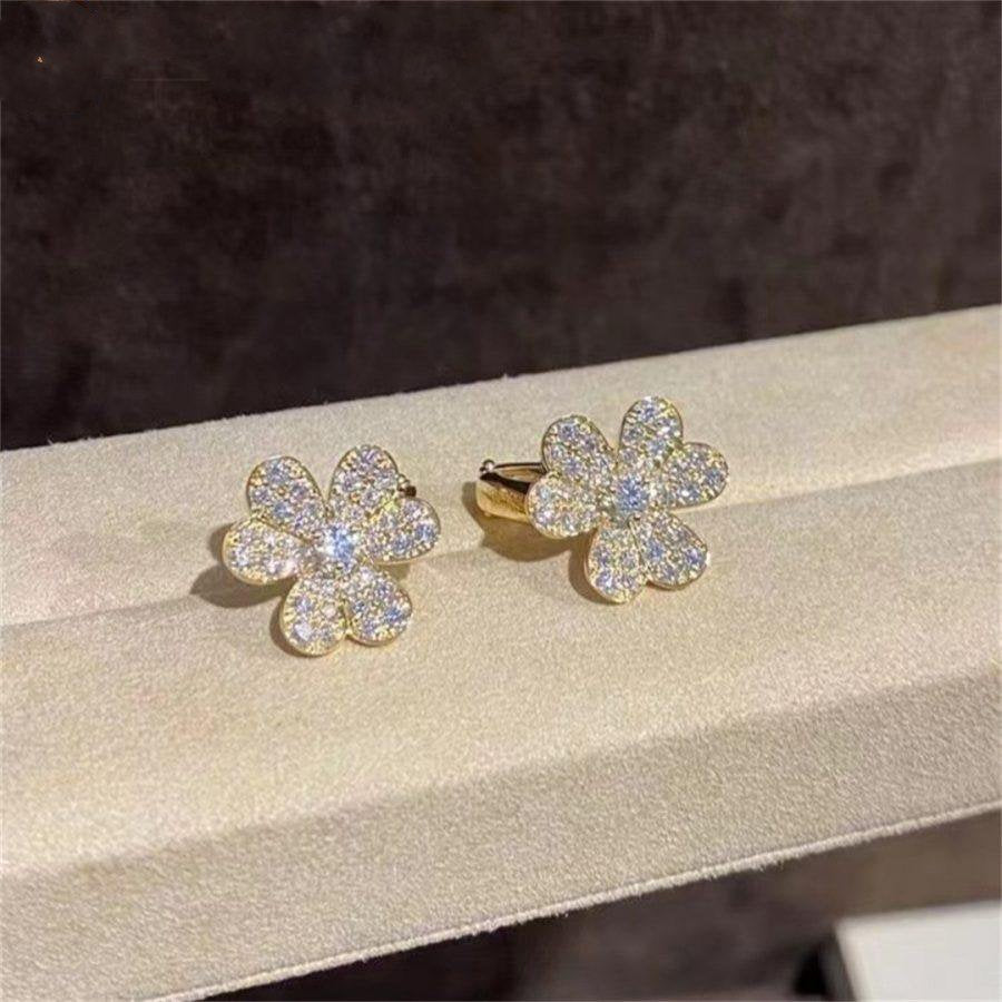 „Dream“ FRIVOLE GOLDBLUMEN-DIAMANT-OHRRINGE