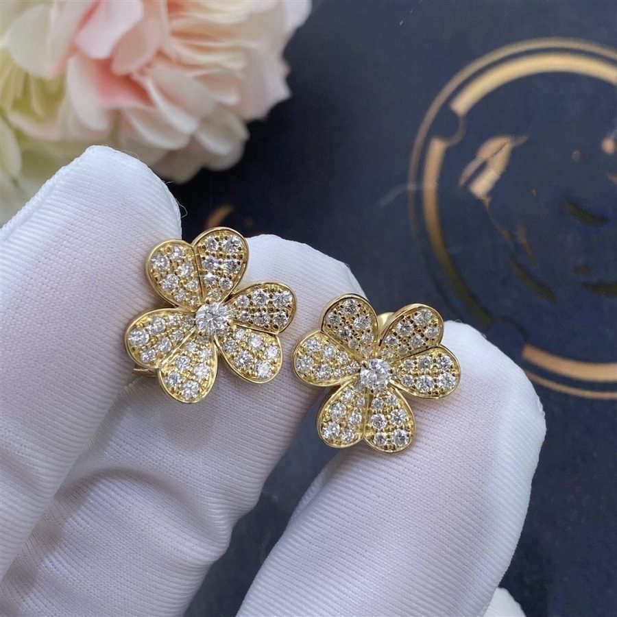 „Dream“ FRIVOLE GOLDBLUMEN-DIAMANT-OHRRINGE