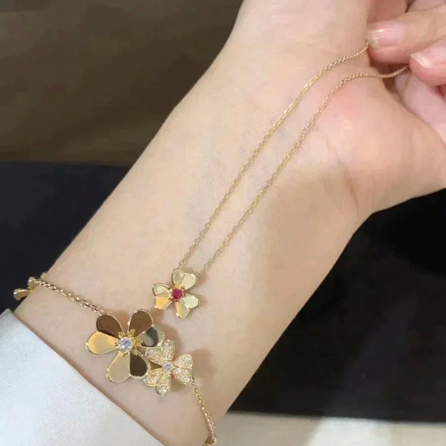 ¡®Dream¡¯FRIVOLE GOLD FLOWER NECKLACE