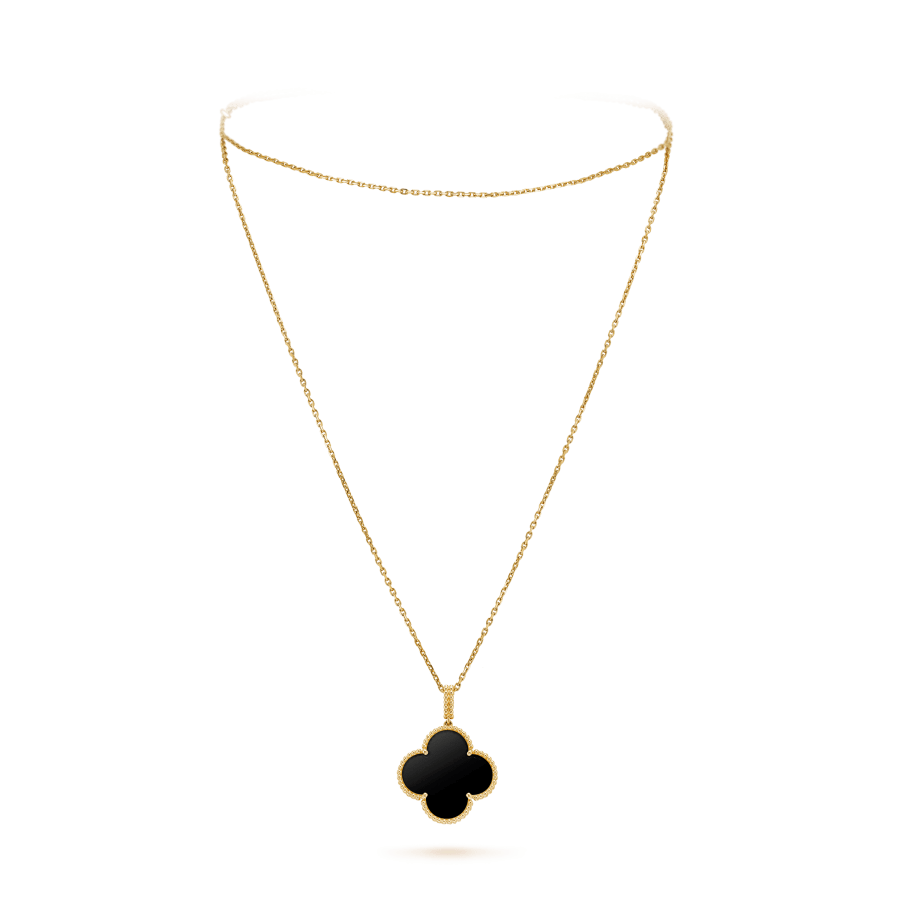 „Dream“ KLEE 25MM GOLD ONYX GROSSE KLEEHALSKETTE